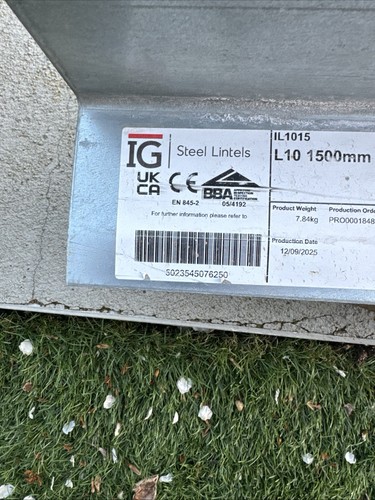 L10 1500mm steel lintel - -,